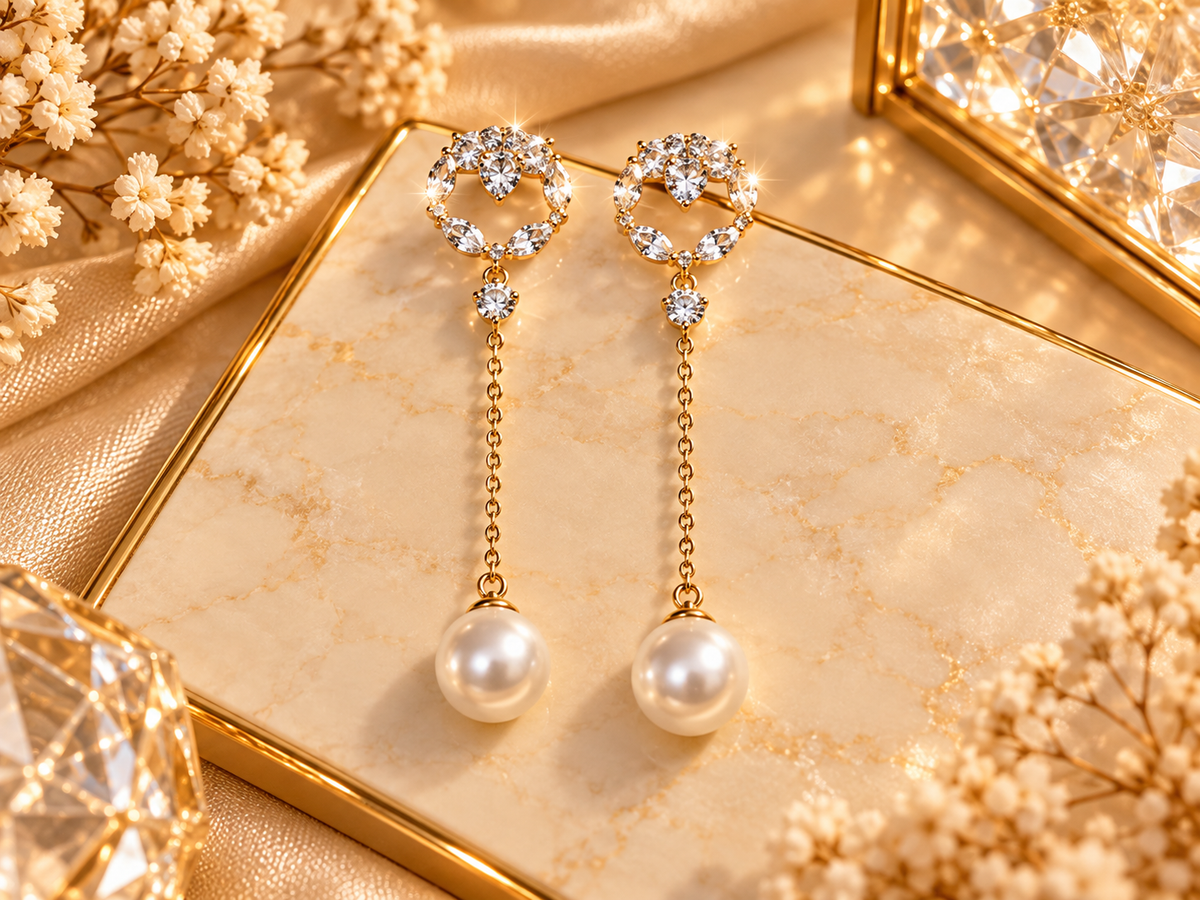 Pearl Dangle Earrings