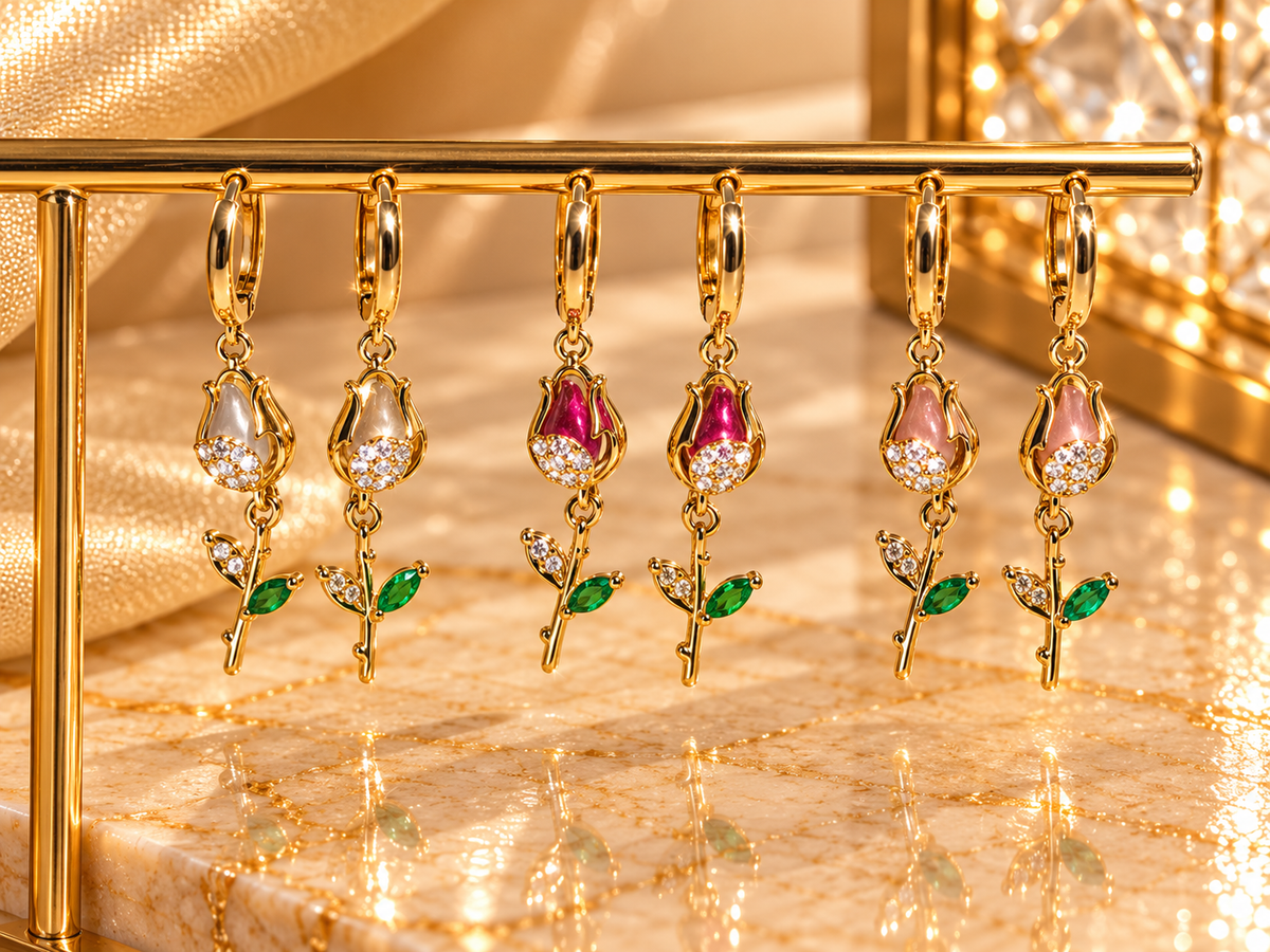 Rose Earrings