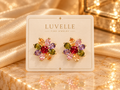 Colorful Flower Stud Earrings