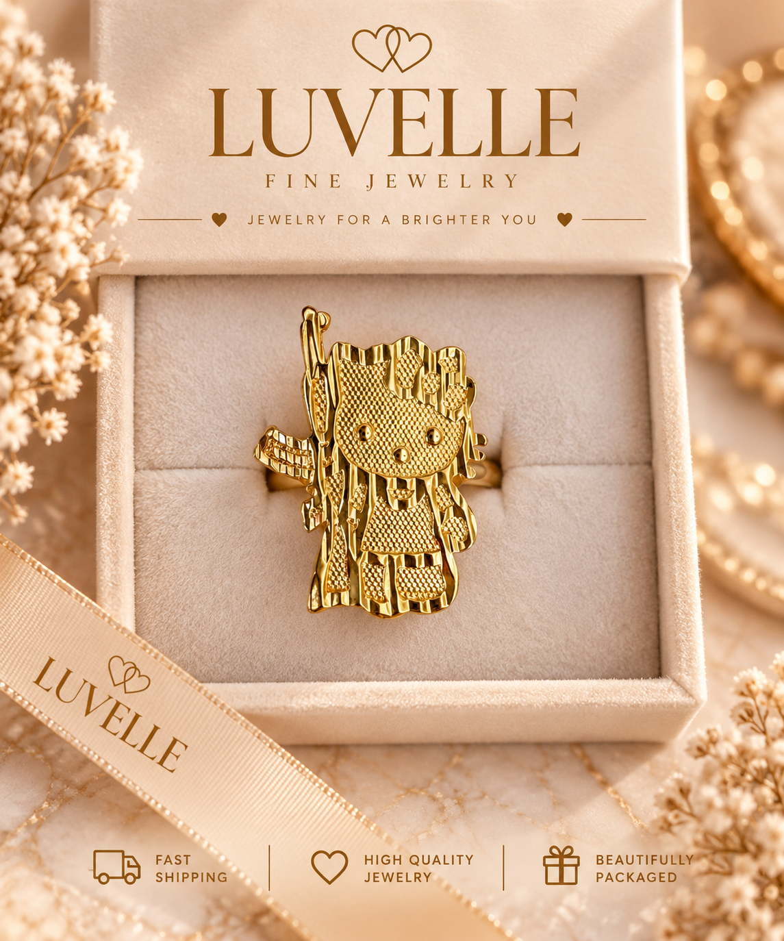 AK Hello Kitty Ring – Luvelle Fine Jewelry