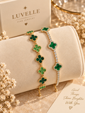 Green Clover Bracelet Set