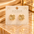Gold Clover Studs